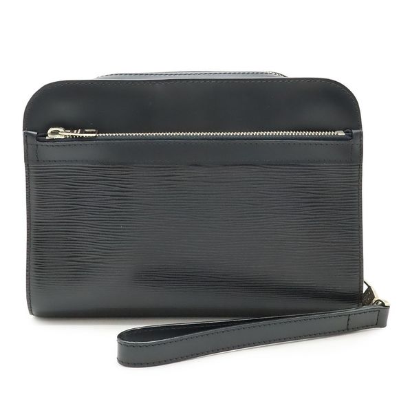 Louis Vuitton Epioche Second Bag Clutch Bag Leather Noir Black Black Silver - Picture 1 of 8